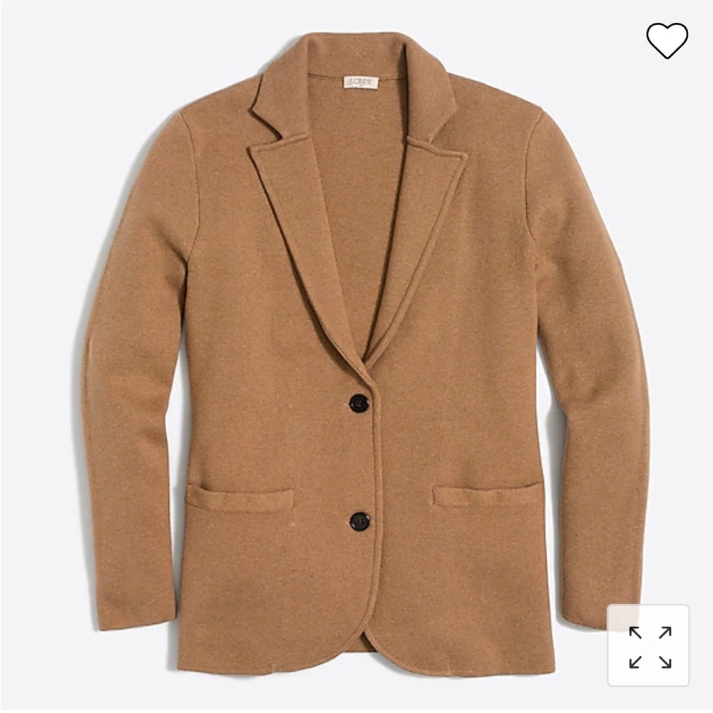 J.Crew Factory Sweater Blazer in Camel